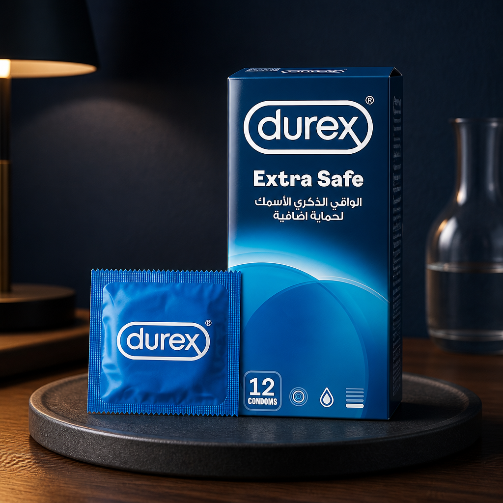 واقي ديوركس إكسترا سيف (durex Extra Safe) – 12 قطعة