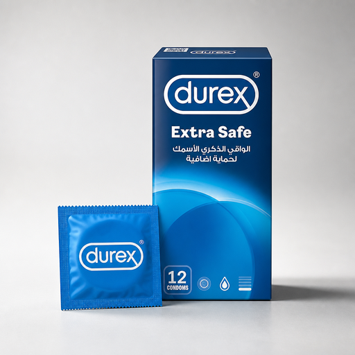 واقي ديوركس إكسترا سيف (durex Extra Safe) – 12 قطعة