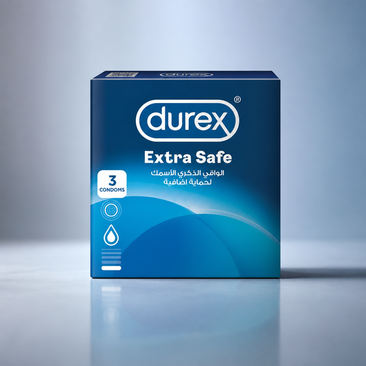 واقي ديوركس إكسترا سيف (durex Extra Safe) – 3 قطع