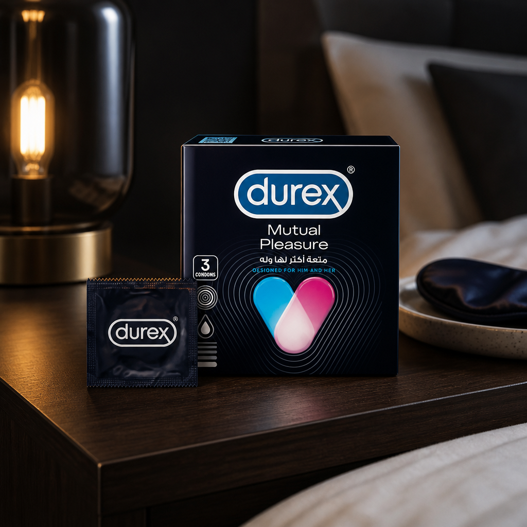 واقي ديوركس ميوتشوال بليجر (durex Mutual Pleasure) – 3 قطع