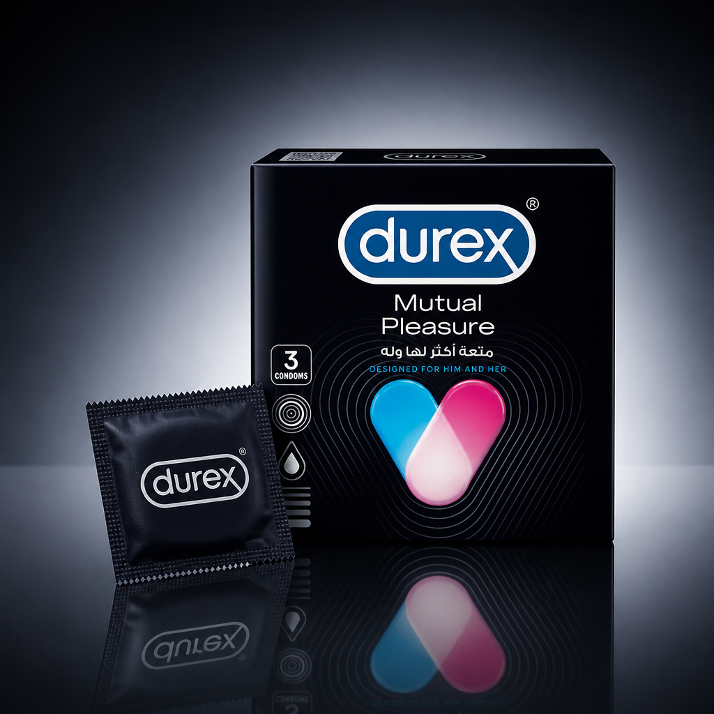 واقي ديوركس ميوتشوال بليجر (durex Mutual Pleasure) – 3 قطع