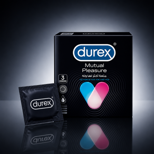 واقي ديوركس ميوتشوال بليجر (durex Mutual Pleasure) – 3 قطع
