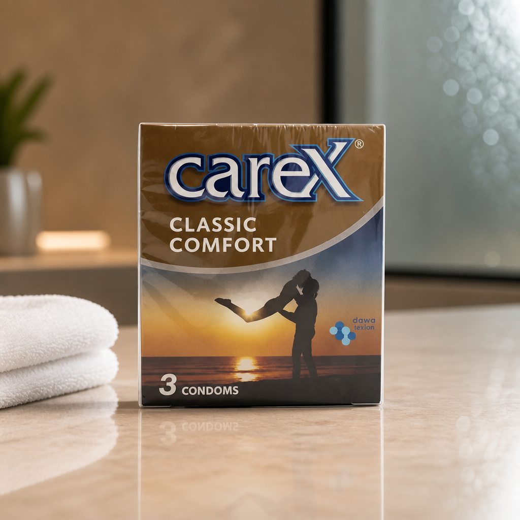 واقي كاريكس كومفورت – 3 قطع (CAREX Condom Comfort 3)