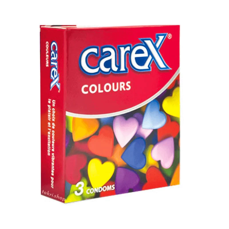 CAREX Colours condoms – واقي ذكري ملون 3 قطع