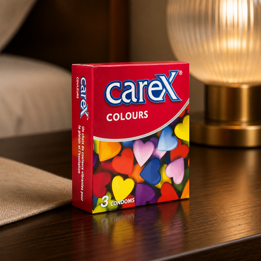 CAREX Colours condoms – واقي ذكري ملون 3 قطع
