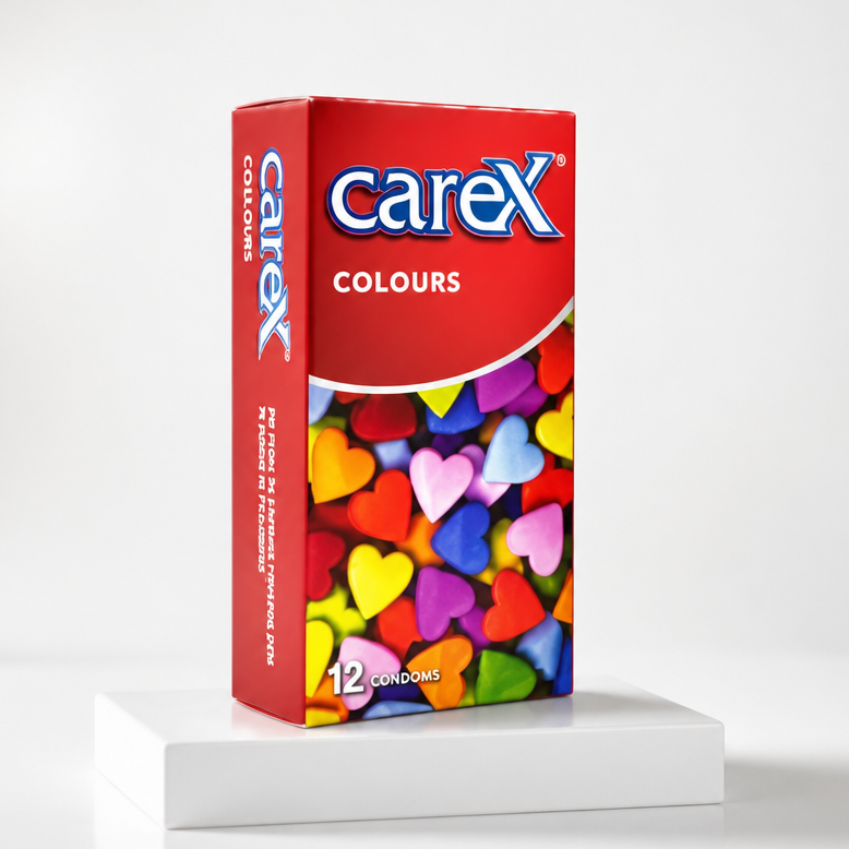 CAREX Colours Condoms– واقي ملون 12 قطعة