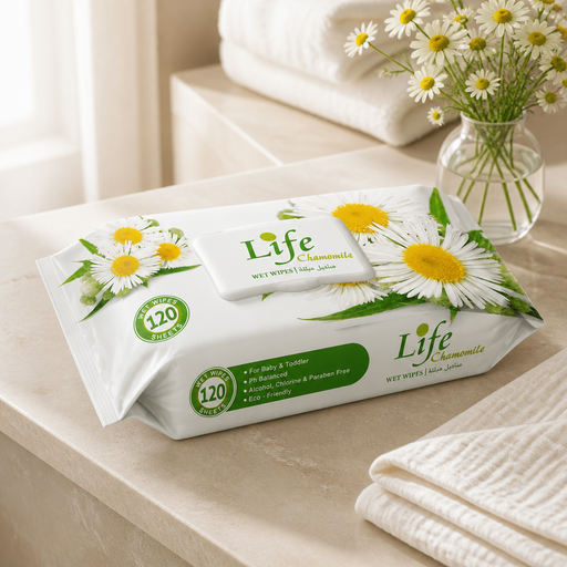 مناديل مبللة Life Touch – 120 منديل