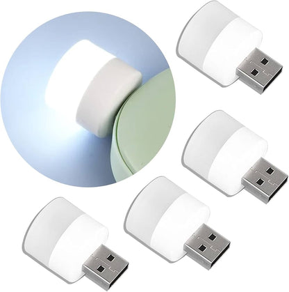 مصباح ليلي USB صغير محمول(عدد5) لون اصفر
