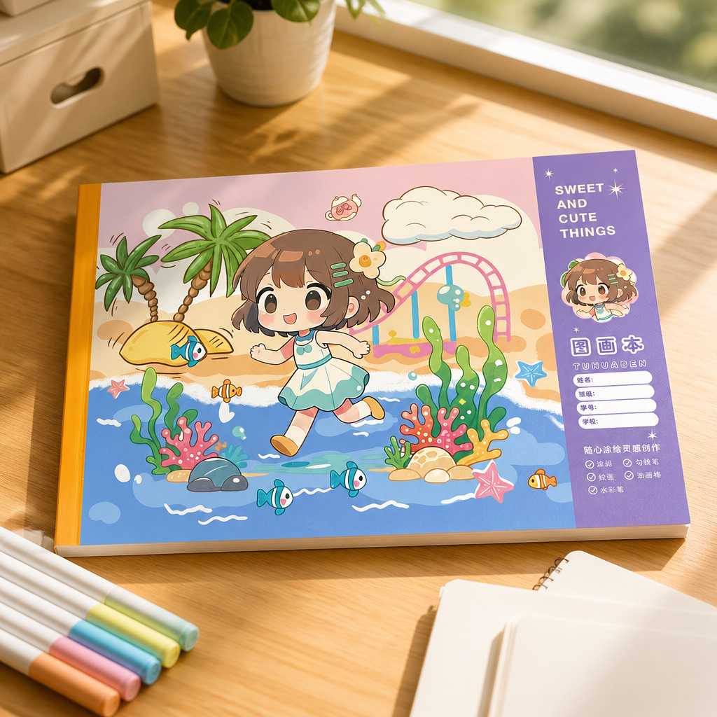 دفتر رسم A4 – Sweet and Cute Things