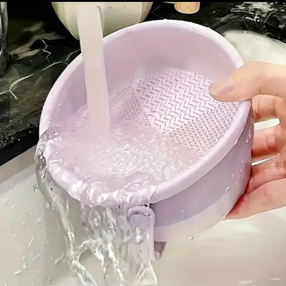 علبة غسيل وتجفيف فرش المكياج