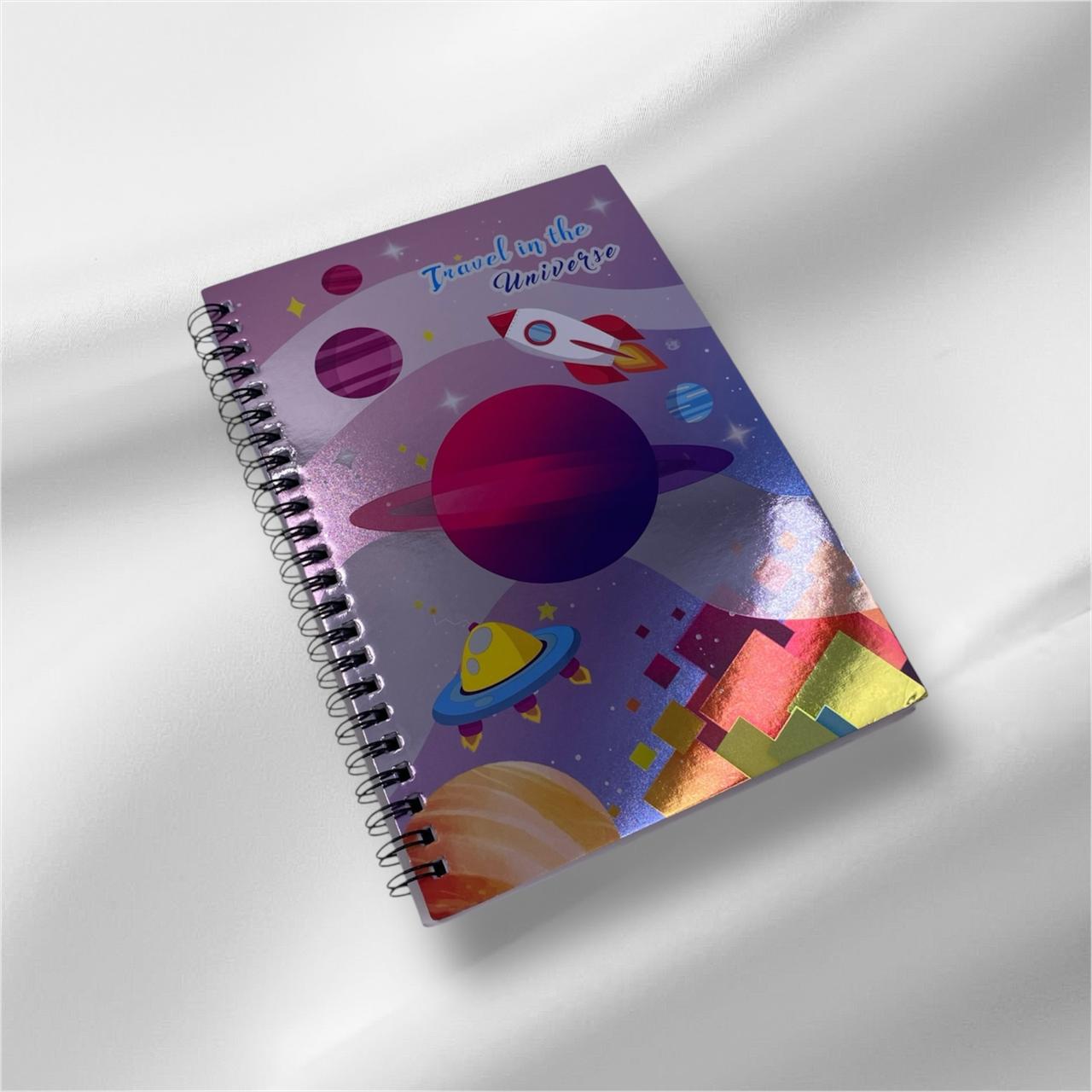 دفتر سلك بتصاميم مميزة(80ورقة)