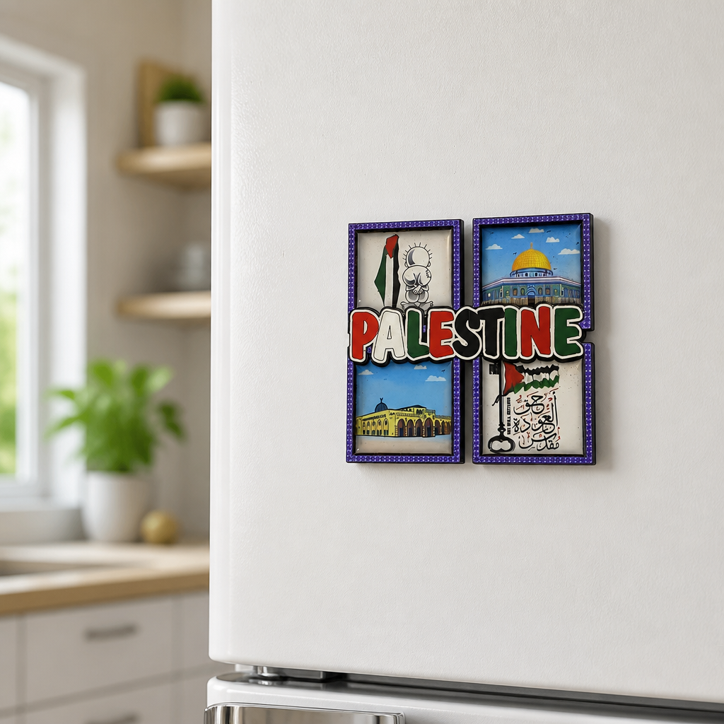 مغناطيس ثلاجة فلسطين – تصميم تراثي مميز