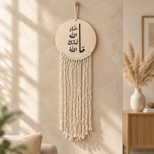 ديكور جداري خشبي دائري بتصميم أنيق