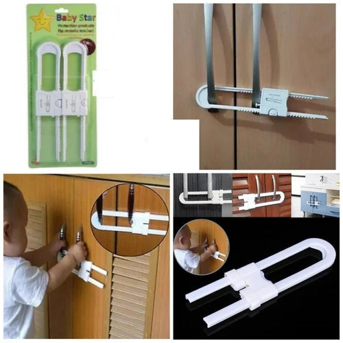 زوج أقفال أمان للأطفال للأدراج والخزائن  – Baby Safety Locks