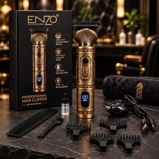 ماكينة حلاقة رجالية ENZO الذهبية