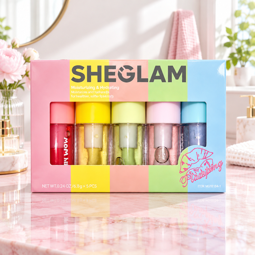 مجموعة زيوت العناية وترطيب الشفاه SHEGLAM – 5 نكهات