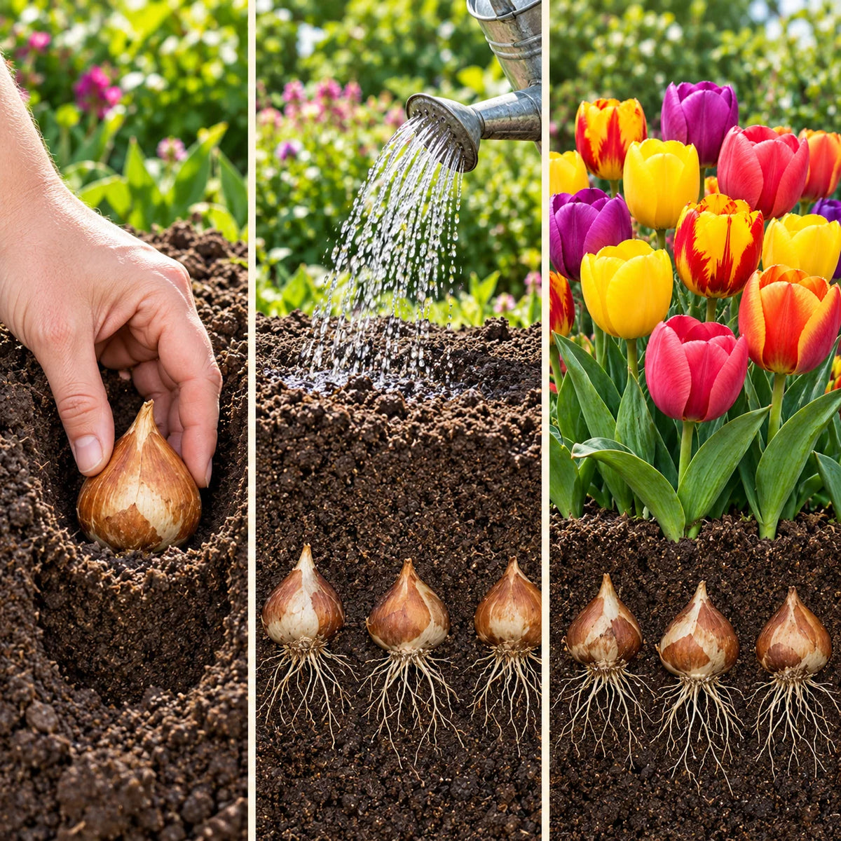 ابصال زهرة التوليب الملونة – Tulip Mixed