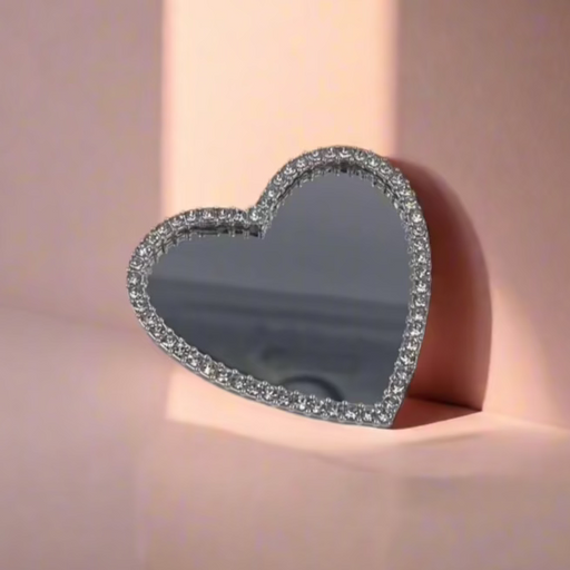 مرآة هاتف مزينة بالكريستال