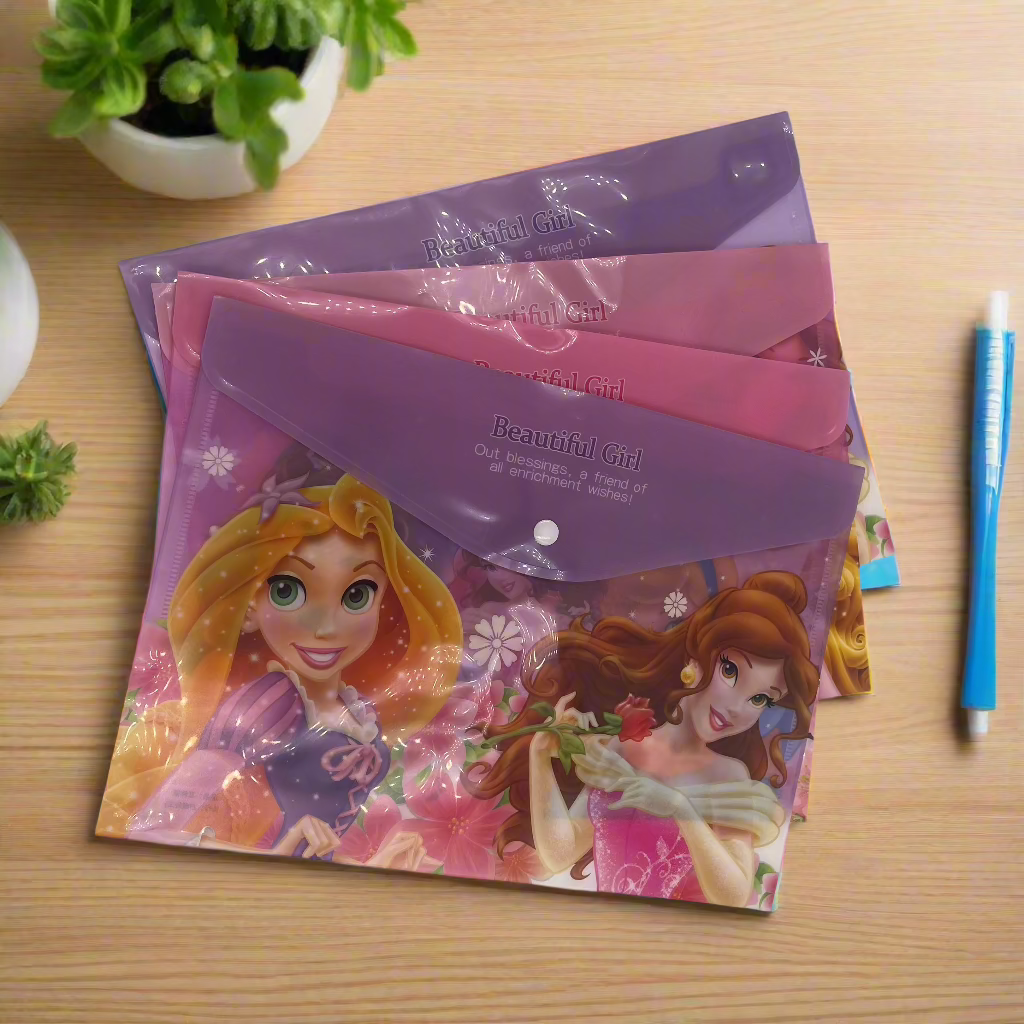 Princess ملف بلاستيكي رسومات