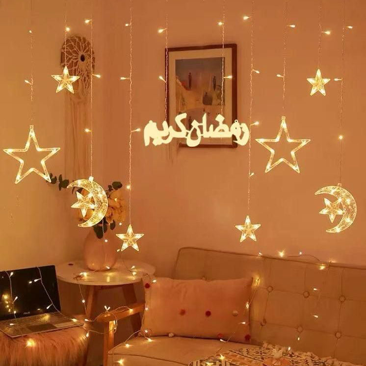 شلال اضاءة زينة رمضان  ⭐🌙