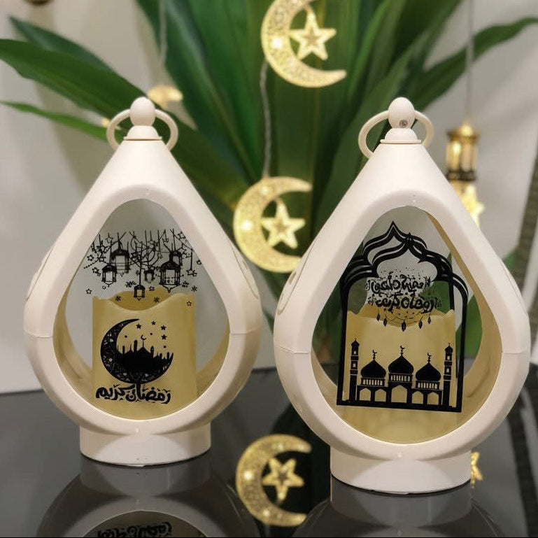 فانوس رمضان مضيئ قياس كبير ٢٥ سم