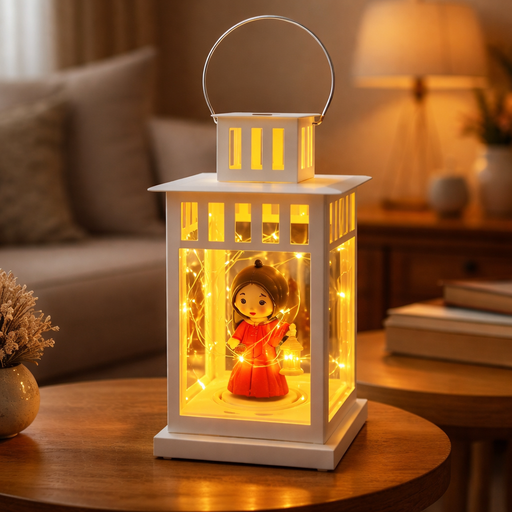 فانوس رمضان مضيئة بتصميم شخصيات - قياس كبير