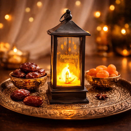 فانوس رمضان بلاستيك LED