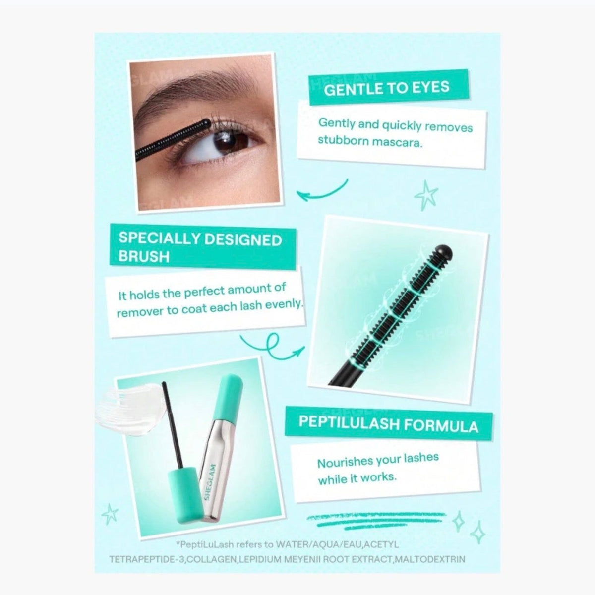 SHEGLAM مزيل الماسكارا lashlighter EZ 8m