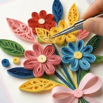 طقم فن لفّ الورق وتشكيل الورود – Paper Quilling