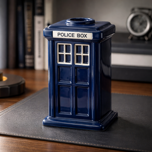 حصالة سيراميك كلاسيكيه بتصميم كشك الشرطة