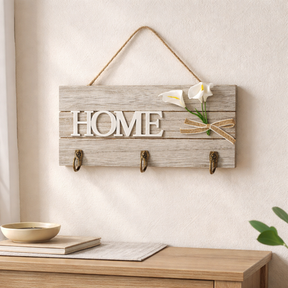 علاقة مفاتيح خشبية ديكورية – HOME