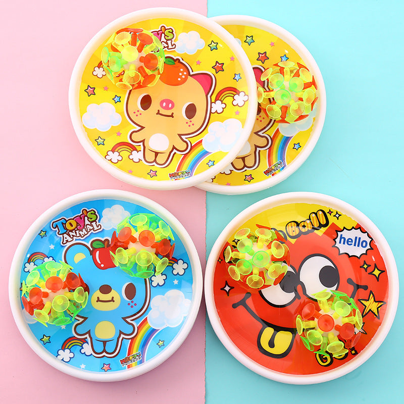 كرة لاصقة بكؤوس شفط مع الواح التقاط – لعبة رمي والتقاط للأطفال