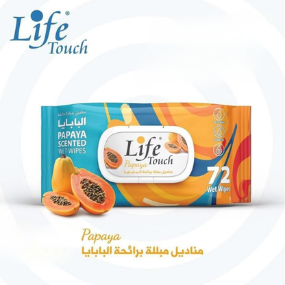 مناديل مبللة Life touch برائحة البابايا