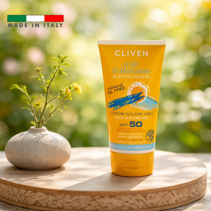 واقي شمس للوجه SPF 50 من Cliven – حماية عالية 75 مل