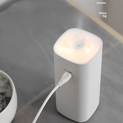 مرطب هواء صغير OLOMA – 350 مل، مع موزع عطور وإضاءة ليلية LED