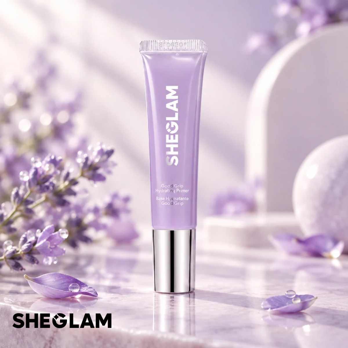 برايمر مرطب ومثبت للمكياج SHEGLAM Good Grip – توت أزرق وAHA، 15 مل