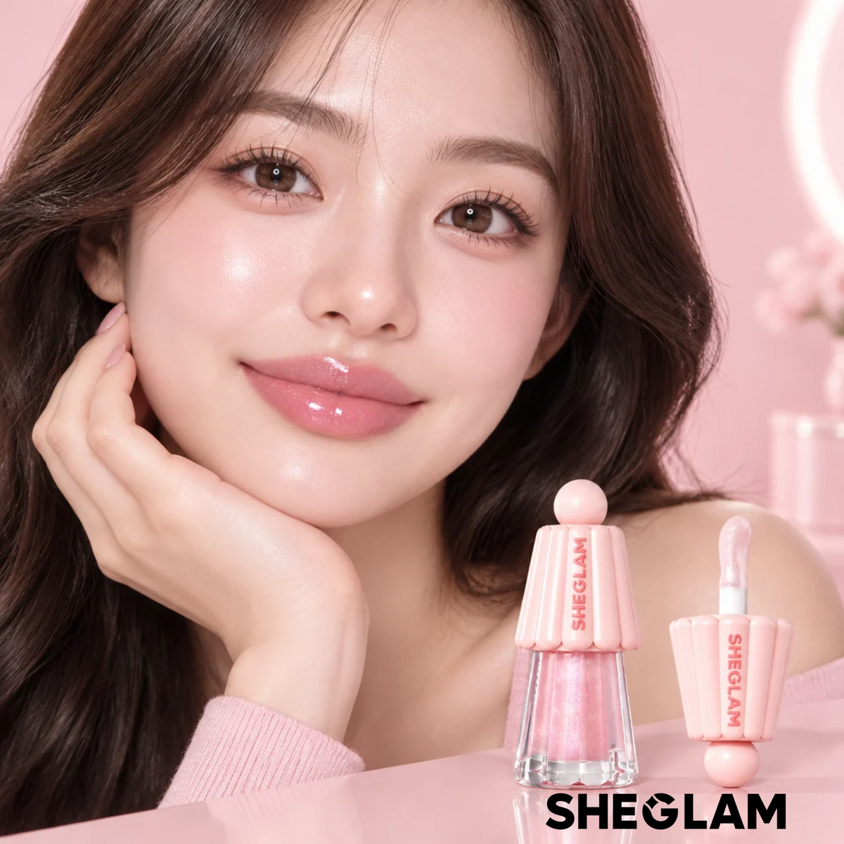 زيت الشفاه اللامع بالجلتر SHEGLAM – Jelly Wow Glitter Hydrating Lip Oil