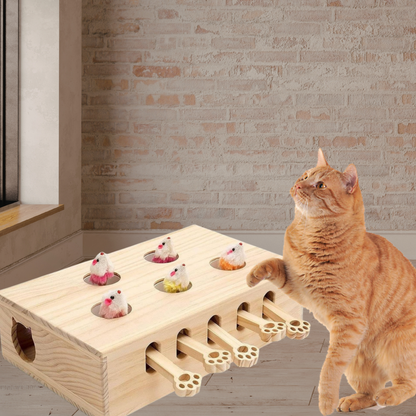 لعبة تفاعلية للقطط داخل المنزل – Whack-a-Mole Cat Puzzle Toy