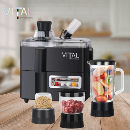 (VITAL PROFESSIONAL 1600 WATT)محضرة طعام 4 ب 1
