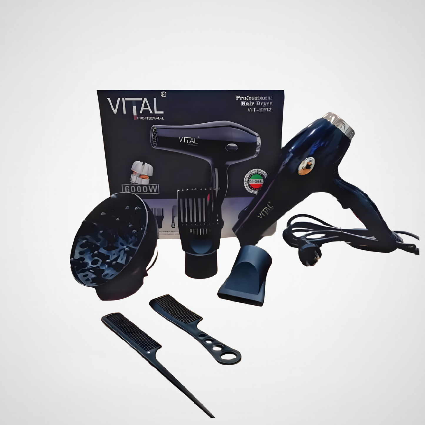 سشوار شعر احترافي 5×1 – VITAL (قوة 1845 واط)