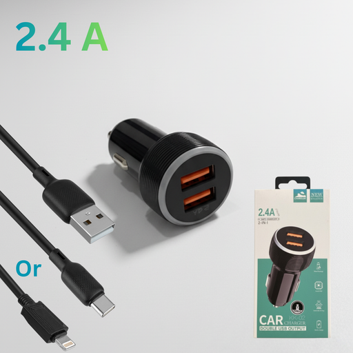 2.4 A شاحن سيارة CHARGLOK (مخرج مزدوج USB)