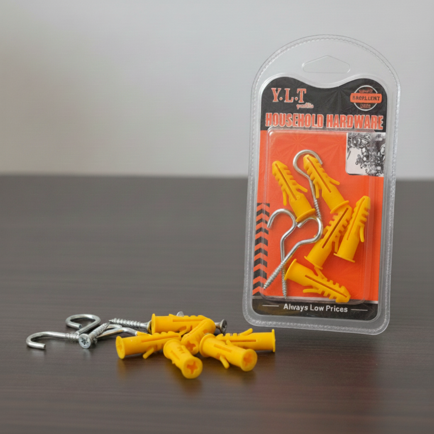 عدد ٥ قطع - مجموعة براغي هوك مع أسافين