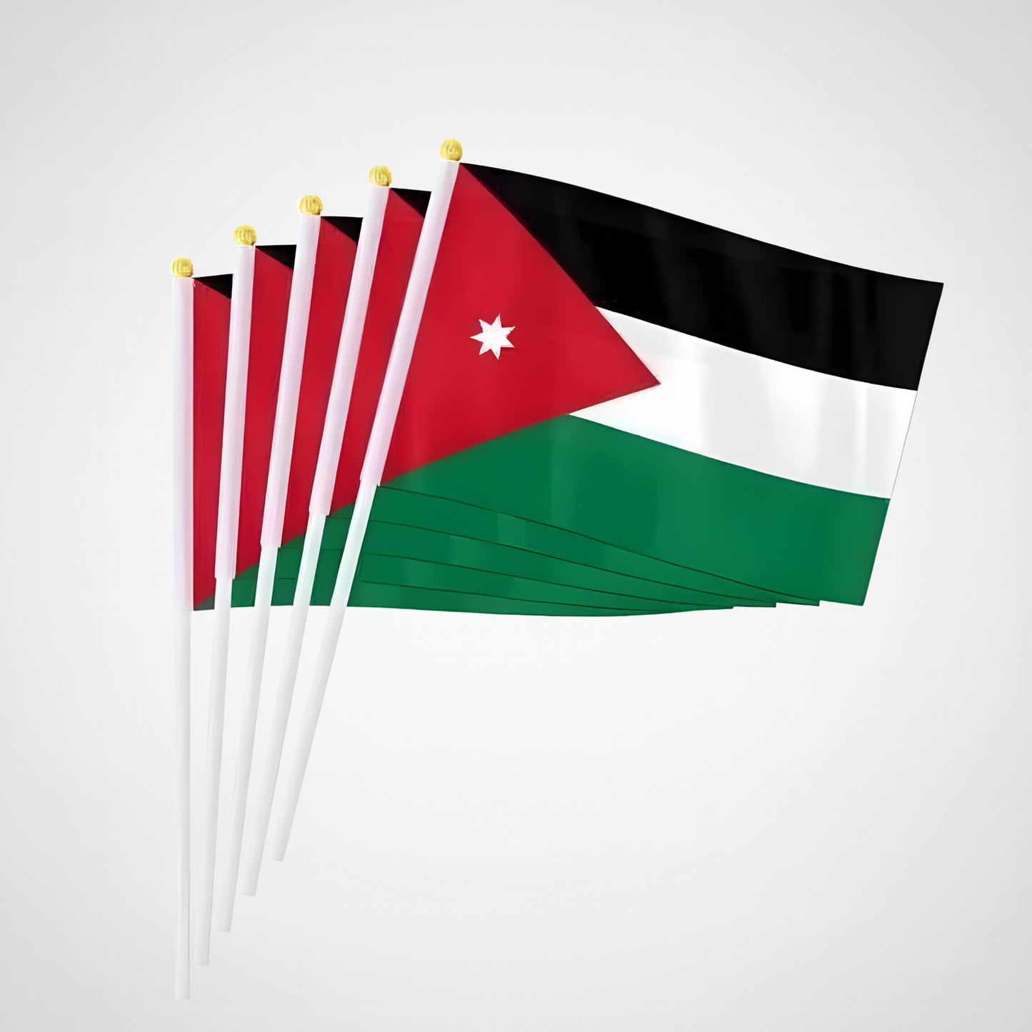 علم الأردن اليدوي الصغير بعصا