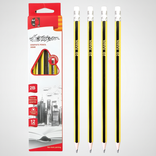 اقلام رصاص Black core  2B (١٢ قلم)