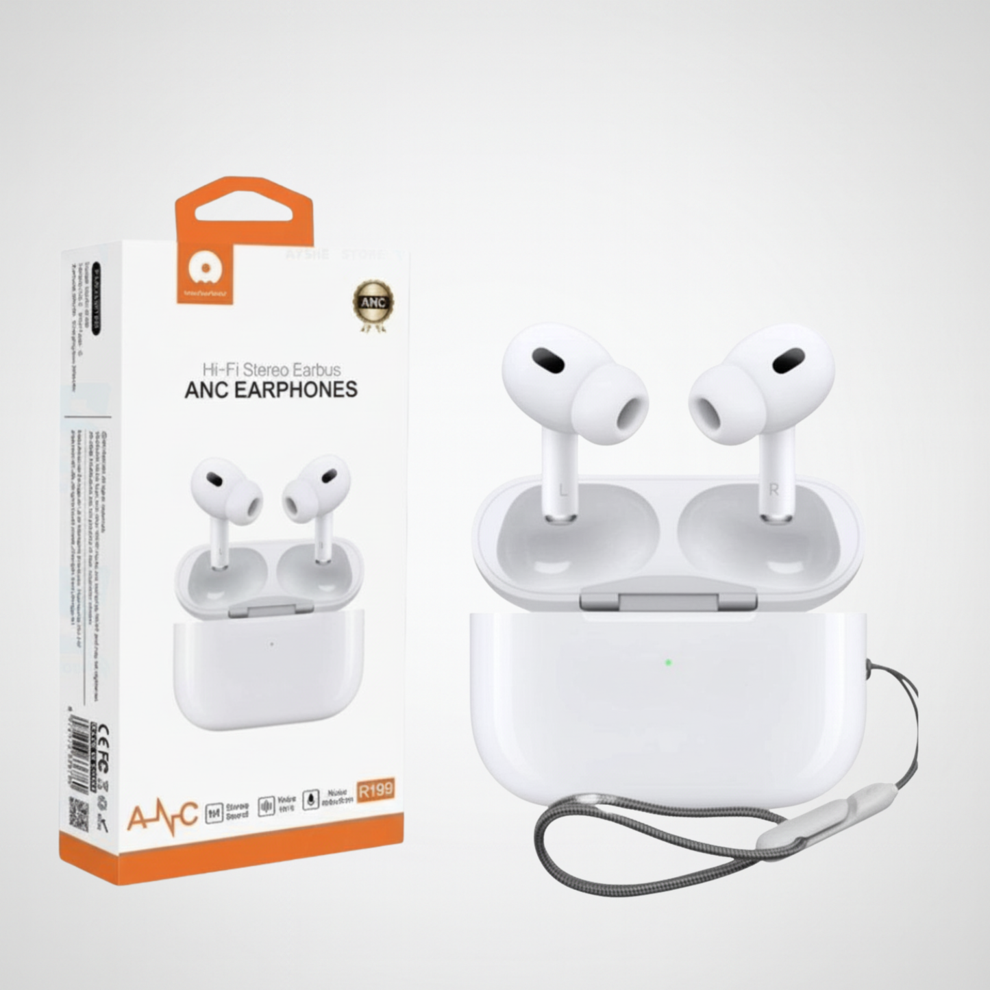 TWS Earphones R199With ANC سماعات بلوتوث مع مانع ضجيج