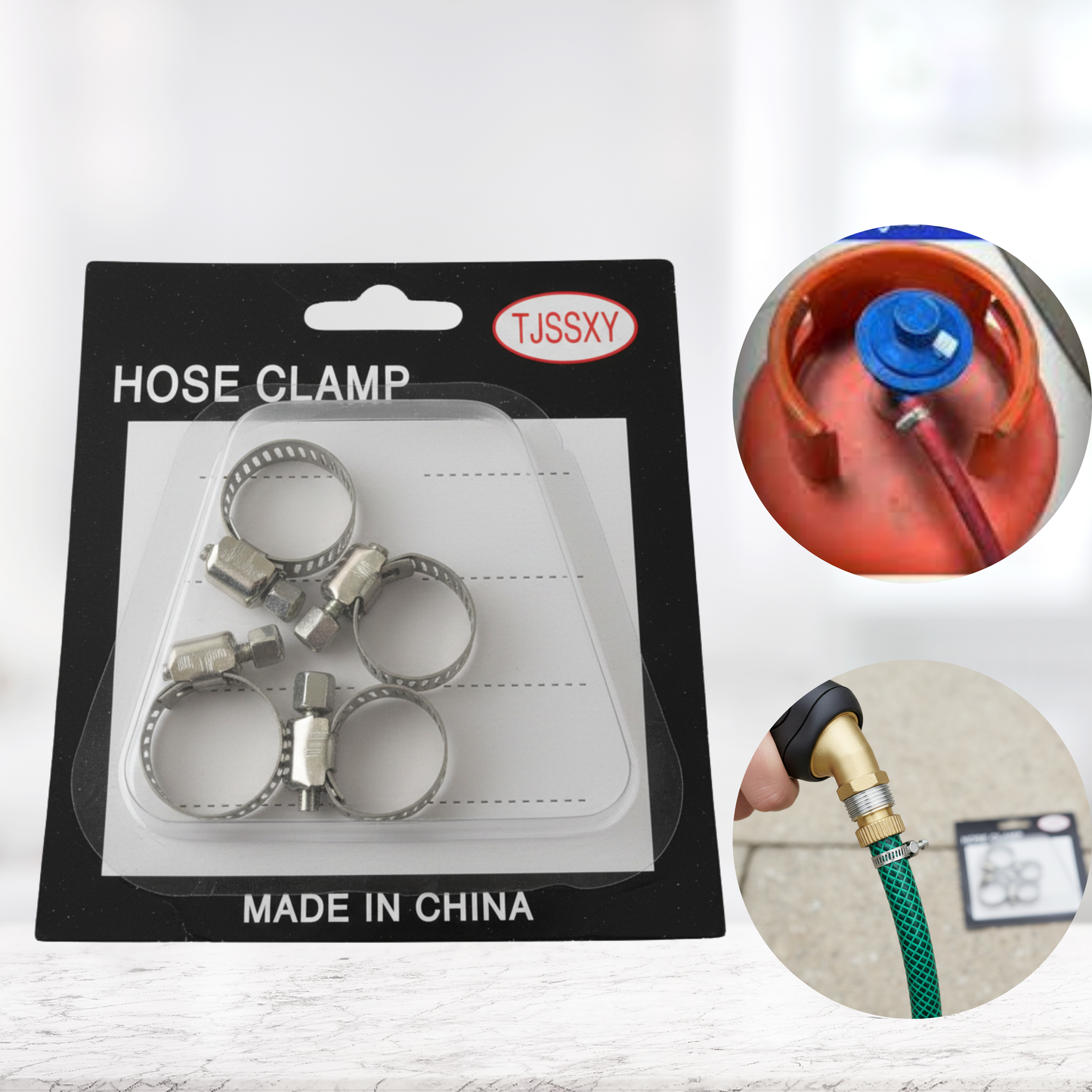 مجموعة مشابك تثبيت خراطيم -عدد ٤