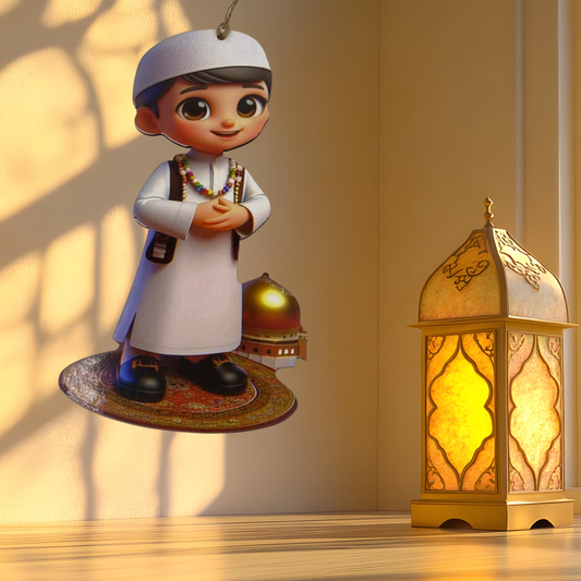 تعليقة رمضانية خشبية - قياس 21 سم