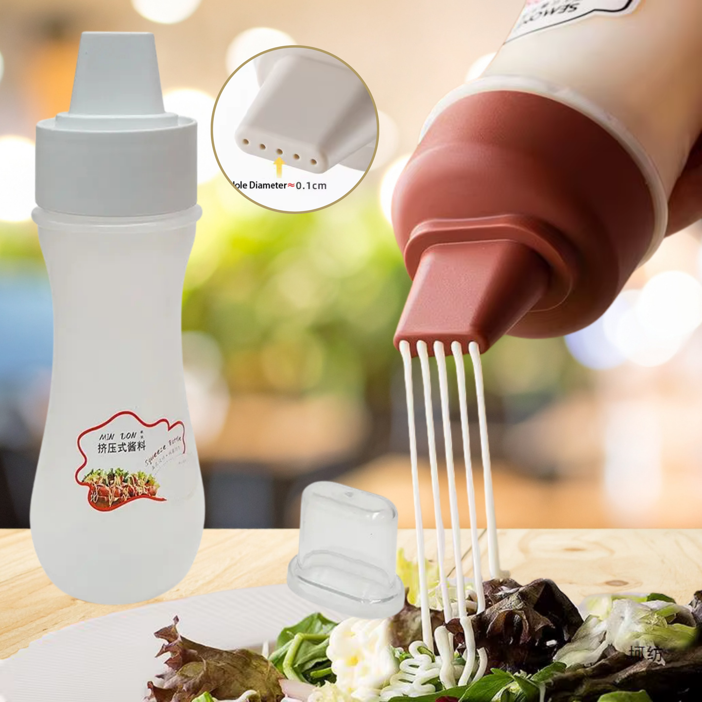 عبوة ضغط للصلصات ب ٥ فتحات