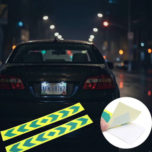 لصقات عاكسة للسيارة او للكراجات  (قطعتين)