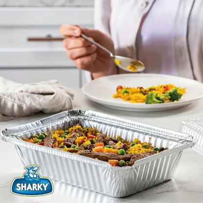 صحون المنيوم حجم كبير SHARKY  عدد 5 